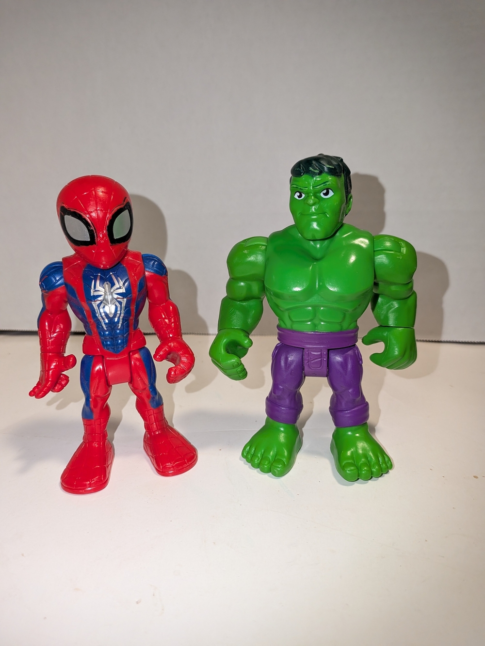 Marvel Kids Spider-Man & Hulk Action Figure Set - Red, Blue & Green